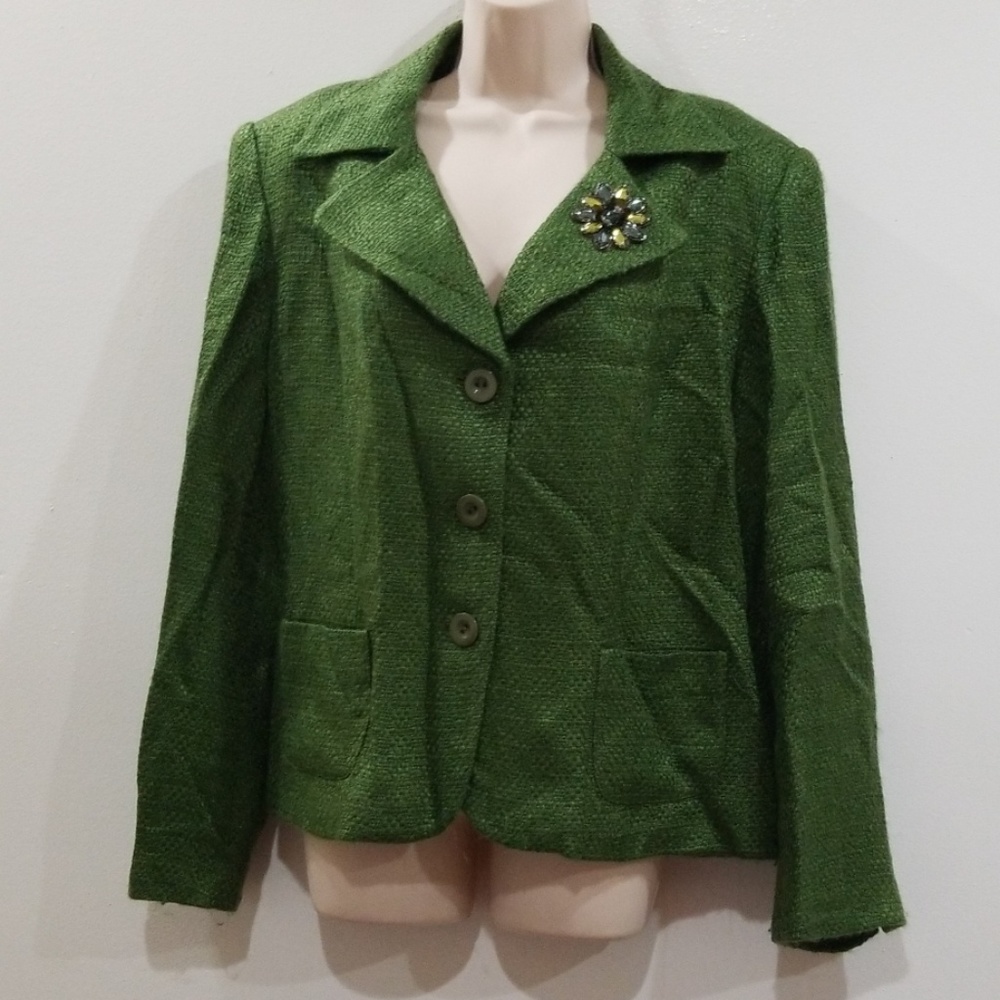 Covington woman grass green blazer size 18W